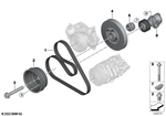 11289846087 - Engine: Ribbed V-Belt for BMW Image