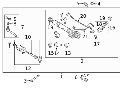 Steering Gear & Linkage for 2014 INFINITI QX80 #2