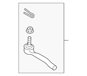 D86401LA1D - : Outer Tie Rod for INFINITI: QX56, QX80 Image