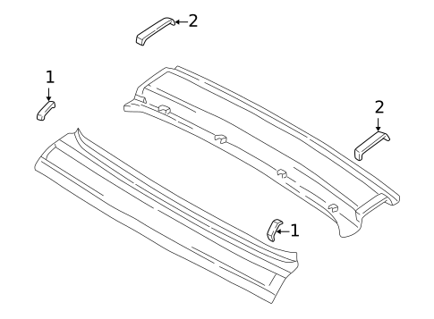 Exterior Trim - Roof for 2001 Chevrolet Tracker #0