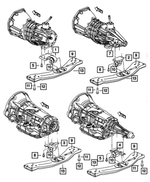 52059324AA - Engine Mounting: Transmission Support Bracket And Insulator for Mopar Image