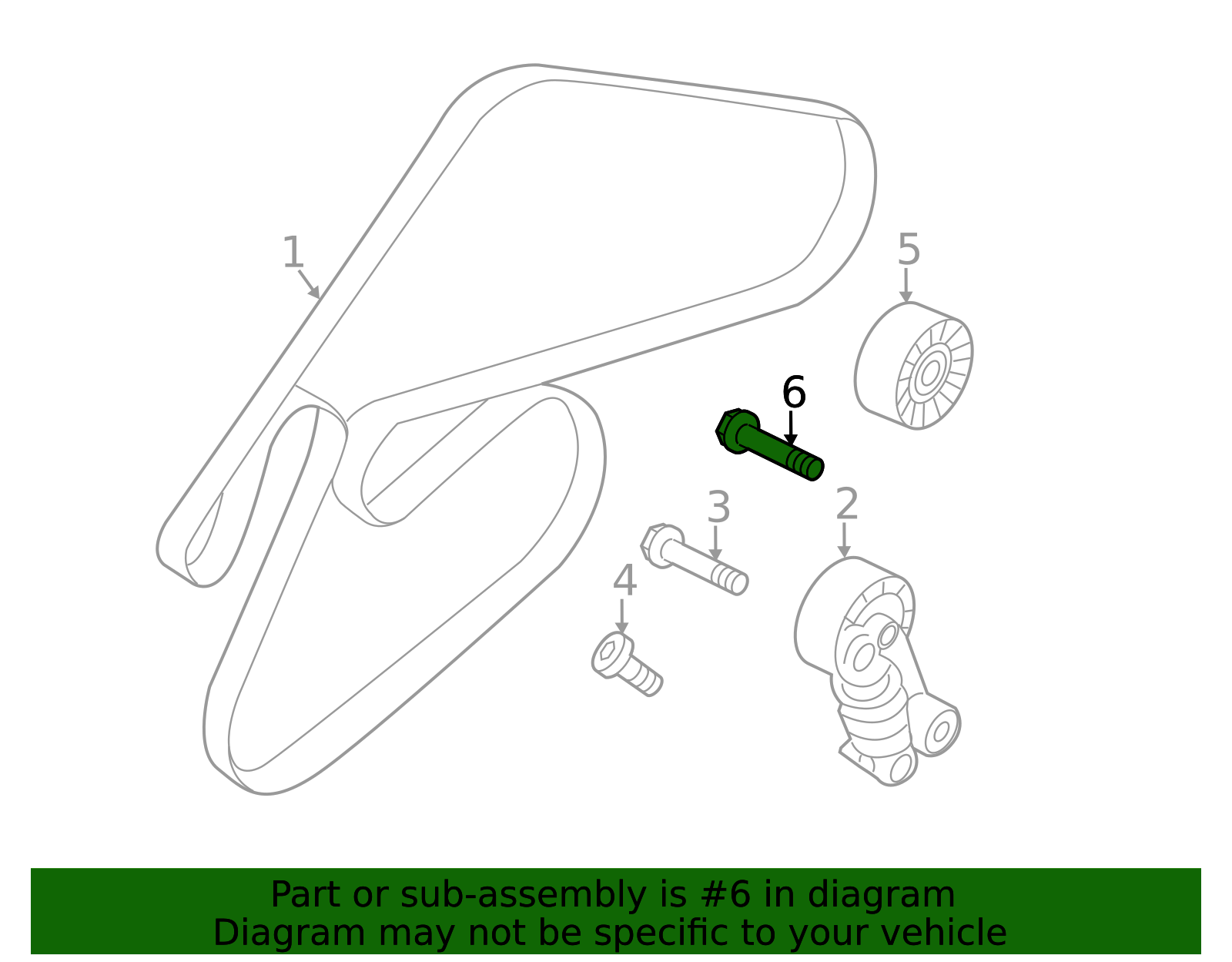 25285-3C100 - Pulley Bolt 2006-2025 Kia | Kia.Parts Store