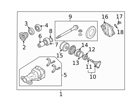 Axle & Differential for 2016 INFINITI QX70 #13
