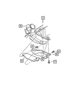 4593417AA - Engine Mounting: Transaxle Dust Cover, Lower for Mopar Image