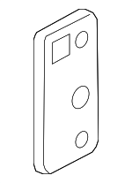 1K0831288B - Body: Lower Hinge Plate for Volkswagen: Golf, Golf R, GTI, Jetta, R32, Rabbit Image