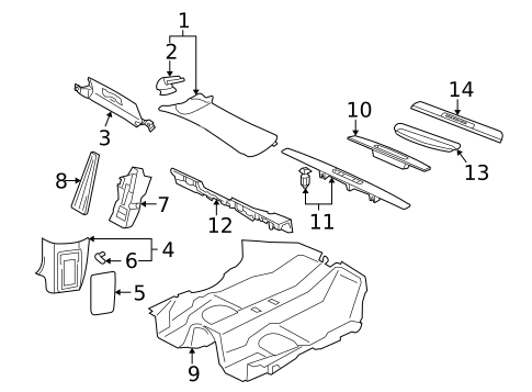Interior Trim - Pillars for 2011 Porsche Boxster #0