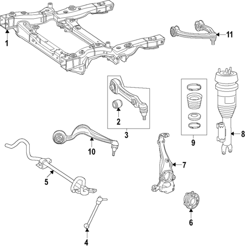 Upper Control Arm for 2024 Mercedes-Benz EQS 580 SUV #0