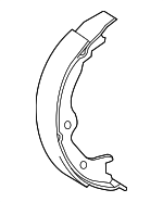 4653030040 - Brakes: Park Brake Shoes for Lexus: GS F, GS Turbo, GS200t, GS300, GS350, GS450h, IS200t, IS300, IS350, RC F, RC Turbo, RC200t, RC300, RC350 Image