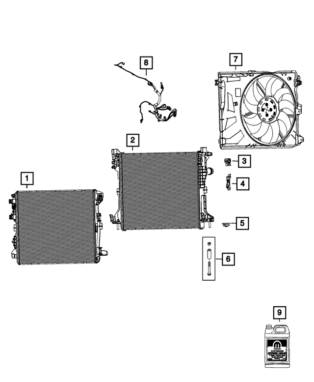 68475910AB - : Radiator Cooling Fan Module for Mopar Image