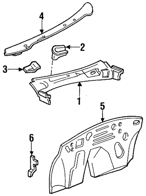 Cowl for 1997 Ford Mustang #0