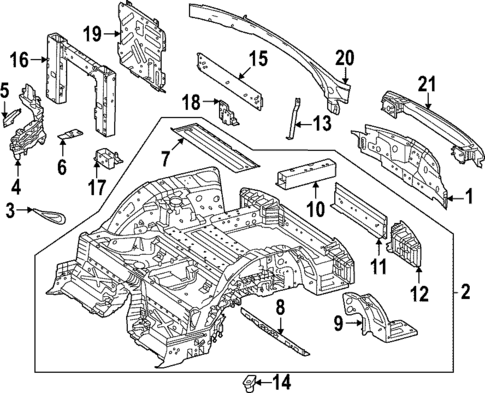 Inner Structure for 2023 Mercedes-Benz SL 55 AMG&reg; #0