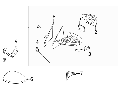 Outside Mirrors for 2024 Nissan Sentra #0