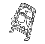 52107375594 - Body: Seat Back Frame for BMW: 535i GT, 535i GT xDrive, 550i GT, 550i GT xDrive Image