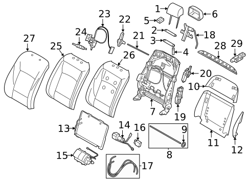 Front Seat Components for 2014 BMW 535i GT xDrive #0