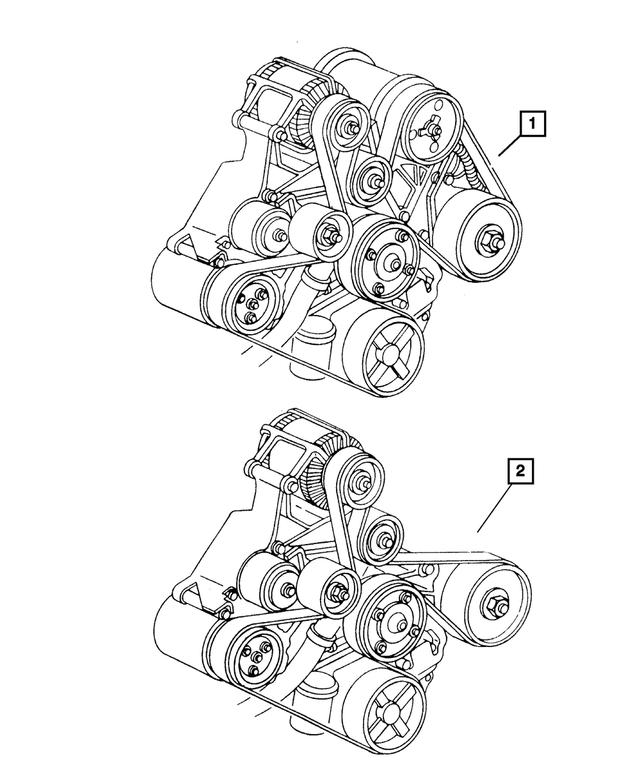 53032523AA - : Accessory Drive Belt for Mopar Image