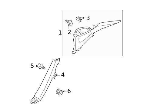 INTERIOR TRIM - QUARTER PANELS for 2014 INFINITI Q70 #1