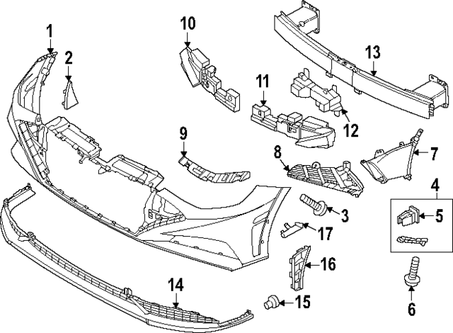 86511L0400 - : Bumper Cover for Hyundai Image