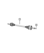 5175228AC - Rear Wheel Drive; Differential and Drive Line: Axle Half Shaft, Right for Mopar Image