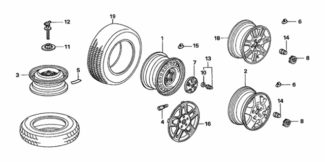 Wheel Disk (KA) for 2005 Honda Element #0