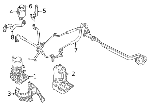 Pump & Hoses for 2013 Volvo S80 #0