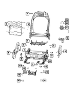 68248242AC - Interior Trim: Front Seat Back Frame for Mopar Image