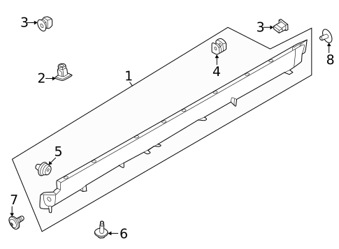 Exterior Trim - Pillars for 2023 Nissan ARIYA #0