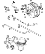 5183872AA - Brakes: Hex Lock Nut for Mopar Image