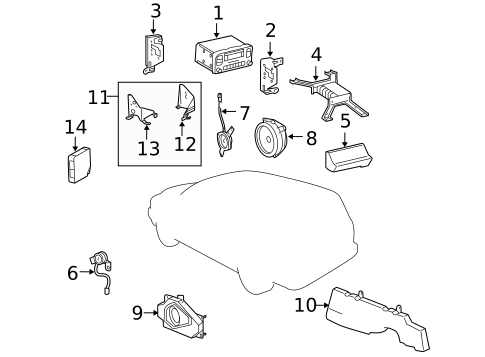Sound System for 1999 Lexus LX470 #0