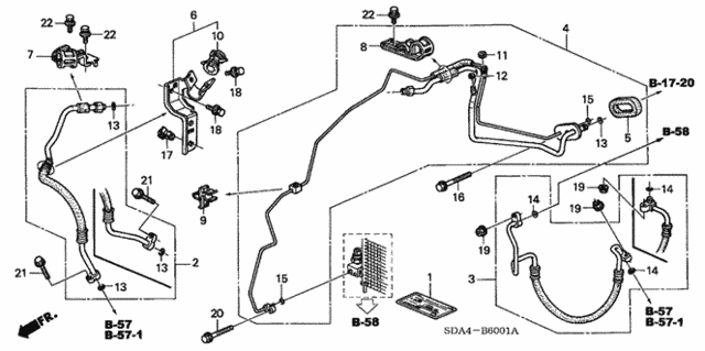 A/C Hoses - Pipes (2) for 2004 Honda Accord #0