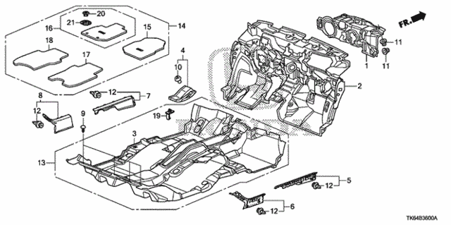 Floor Mat for 2012 Honda Fit #0