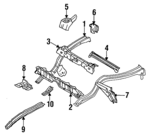 5760112620 - Body: Side Member Assembly for Toyota: Corolla Image