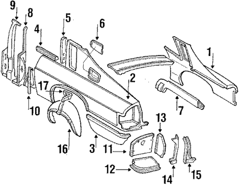 Quarter Panel for 1985 Jaguar XJS #0