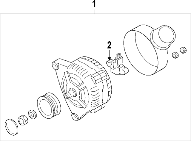 6H903017D - : Alternator for Audi Image