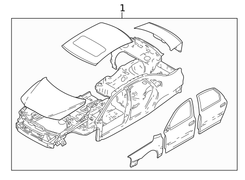 Body Shell for 2002 Volvo S80 #0