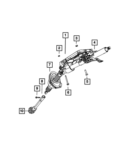 Steering Column and Intermediate Shaft for 2023 Dodge Charger #0