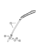 1HD69NCVAA - Interior Trim: Side Curtain Air Bag, Left for Mopar Image