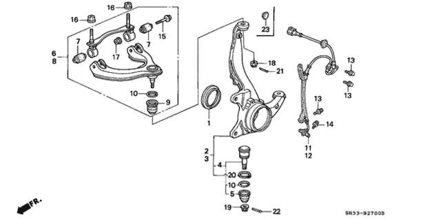 Knuckle for 1995 Honda Civic #0