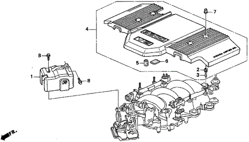 Engine Harness Cover (V6) for 1997 Acura TL #0