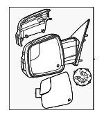 68606322AC - Body: Mirror Assembly for Ram: 1500 Image
