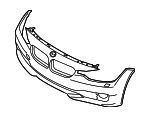 51117363276 - Body: Bumper Cover for BMW: 428i, 428i Gran Coupe, 428i xDrive, 428i xDrive Gran Coupe, 430i, 430i Gran Coupe, 430i xDrive, 430i xDrive Gran Coupe, 435i, 435i Gran Coupe, 435i xDrive, 435i xDrive Gran Coupe, 440i, 440i Gran Coupe, 440i xDrive, 440i xDrive Gran Coupe Image