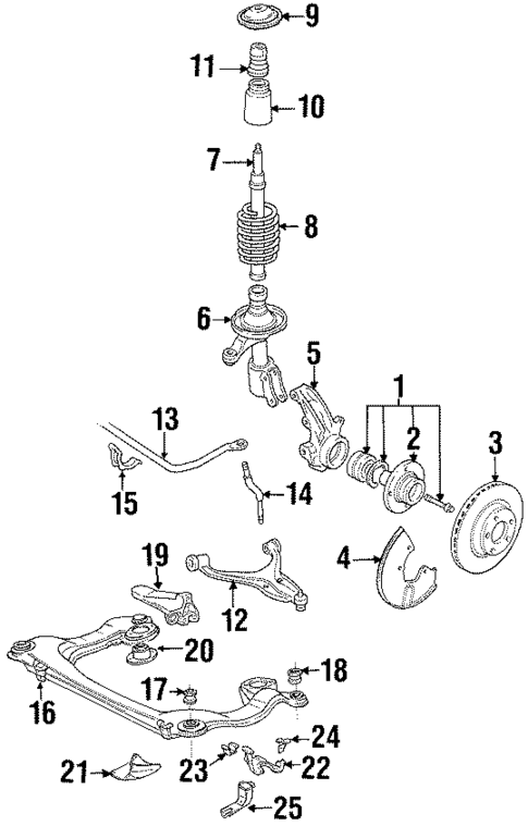 Front Brakes for 1991 Audi Coupe Quattro #0