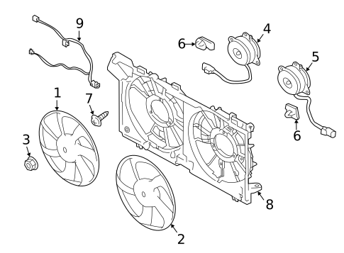 Cooling Fan for 2017 Subaru Legacy #1