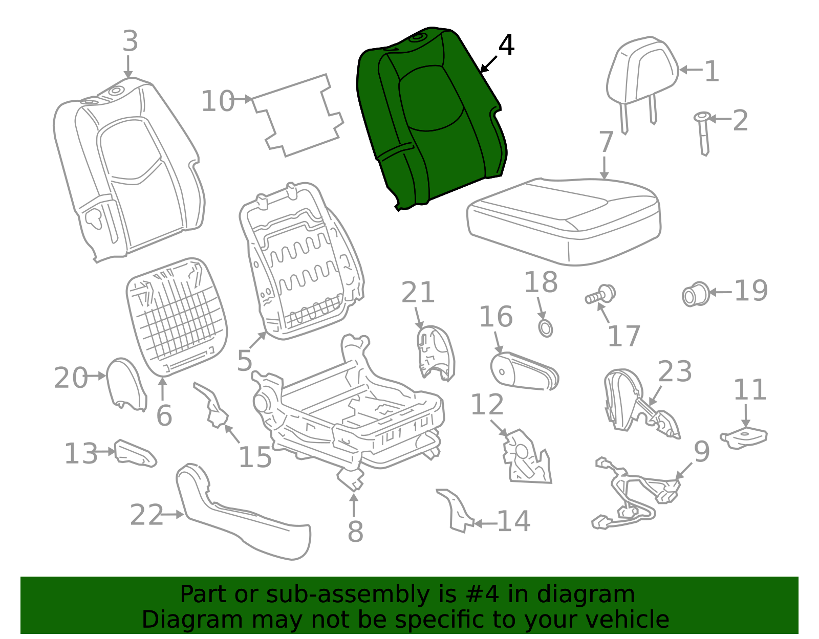 Seat Back Cushion Cover – OEM Look, Protected Support | AutoNation Parts