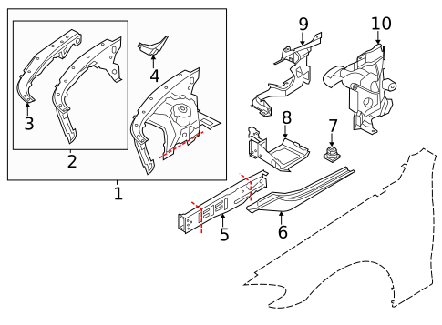 Structural Components & Rails for 2017 BMW 650i Gran Coupe #0