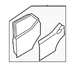 770042W010 - Body: Door Shell for Hyundai: Santa Fe Sport Image