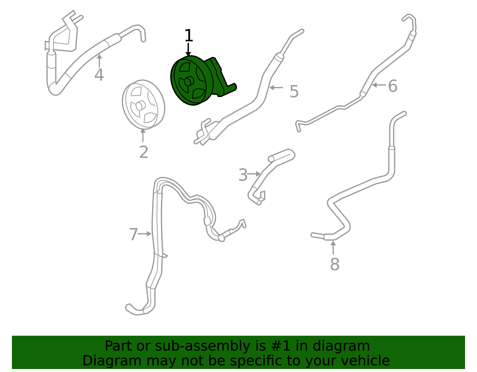 2003-2007 Ford | Motorcraft™ Power Steering Pump | STP-102-RM | Walls ...