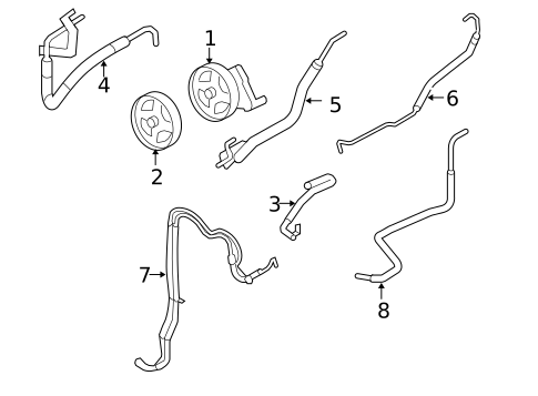 Pump & Hoses for 2004 Ford F-250 Super Duty #0