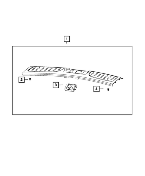 Liftgate Panel and Scuff Plate for 2021 Dodge Durango #1