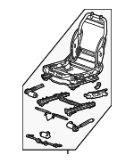 20832745 - Body: Seat Frame for Chevrolet: Malibu | Pontiac: G6 Image