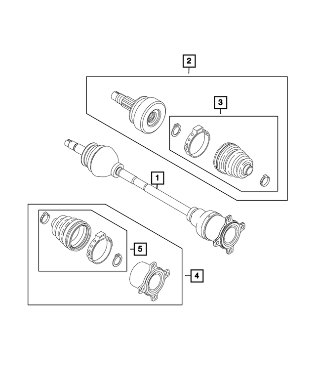 68122697AA - Four Wheel Drive; Differential and Drive Line: Tripod Joint for Mopar Image
